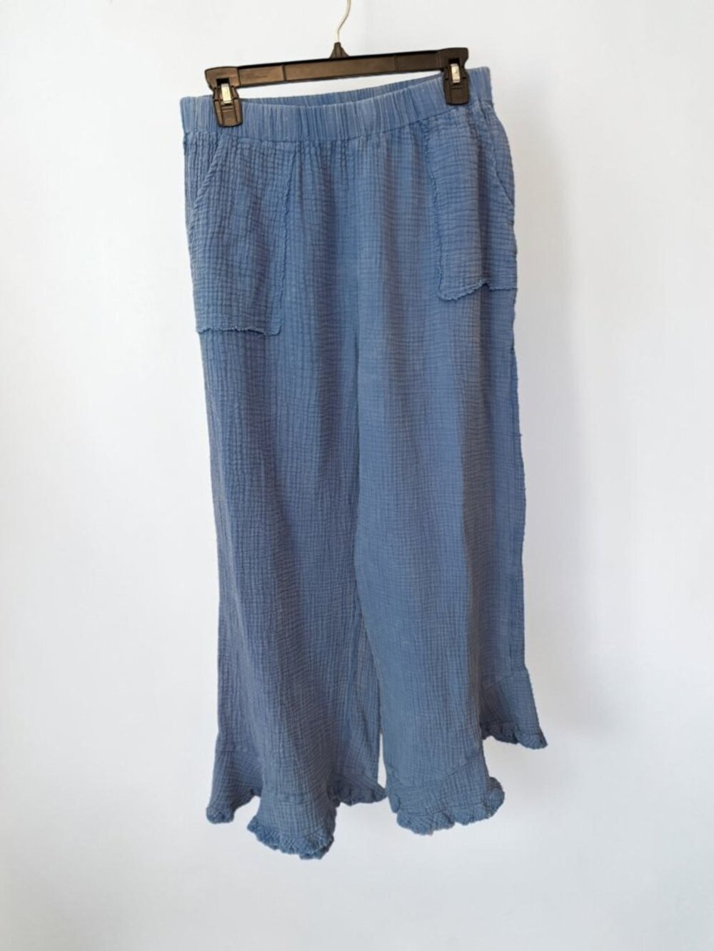 💙 Umgee Gauze Wide Leg Pants | Size Large | Excellent Preloved Condition - Picture 2 of 8